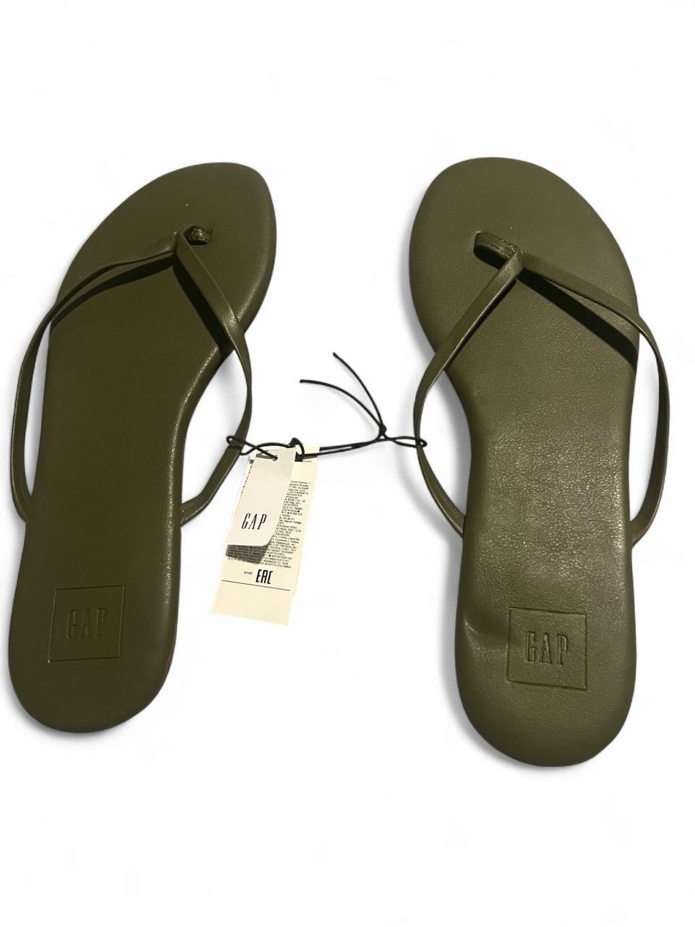 Gap Women’s Olive Green Flip Flops Sandals Size 10